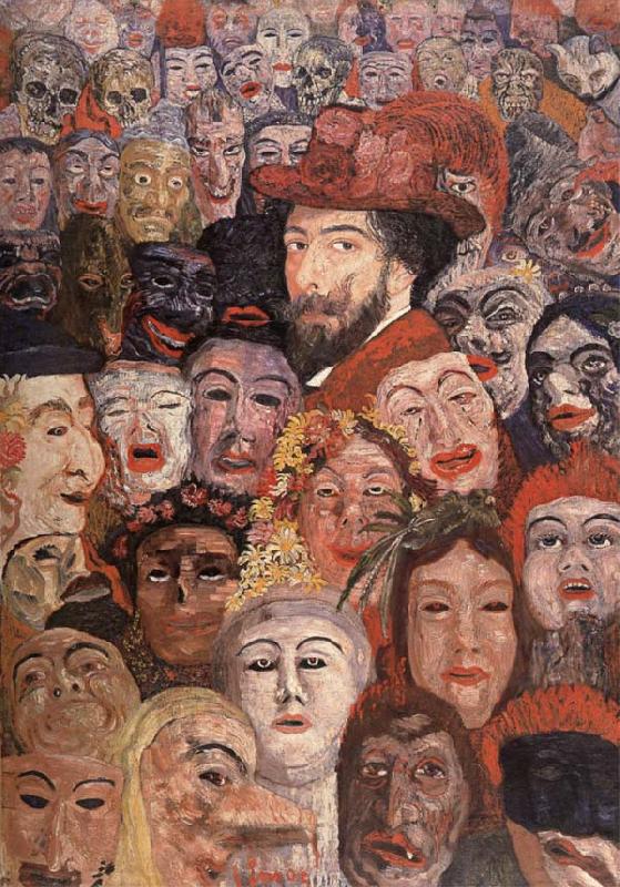 James Ensor Self-Portrait with Masks
